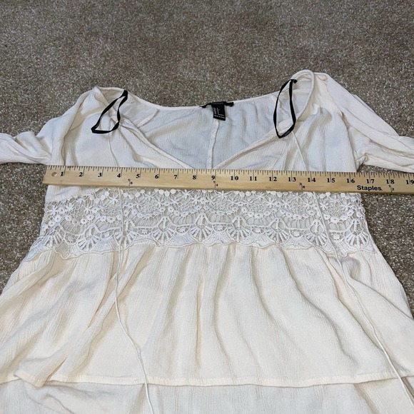 Forever 21 top boho flowy Cottage Core, Lagen Look, BoHo, Prairie Style SZ SM - Picture 6 of 8